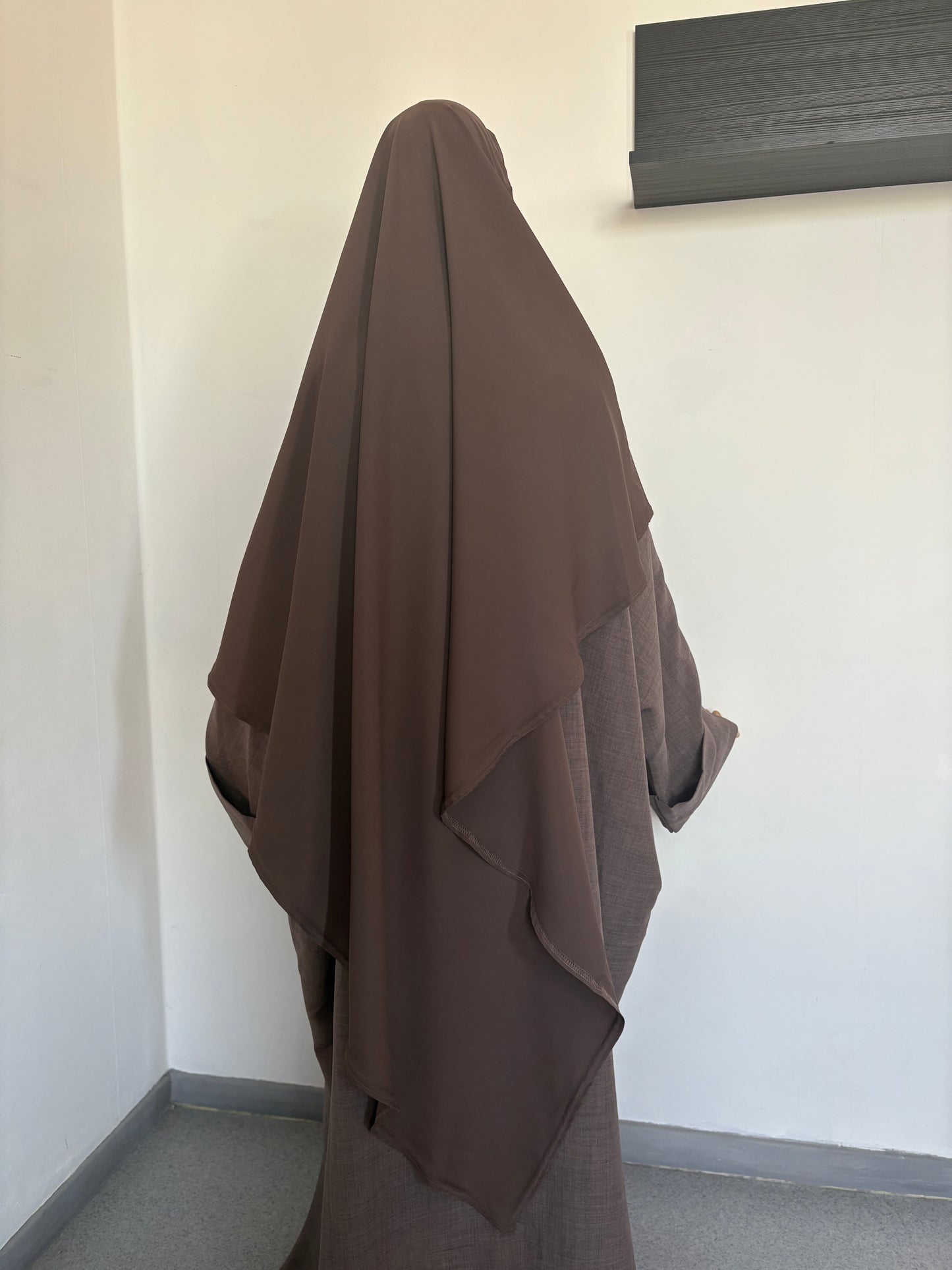 Maxi khimar marron