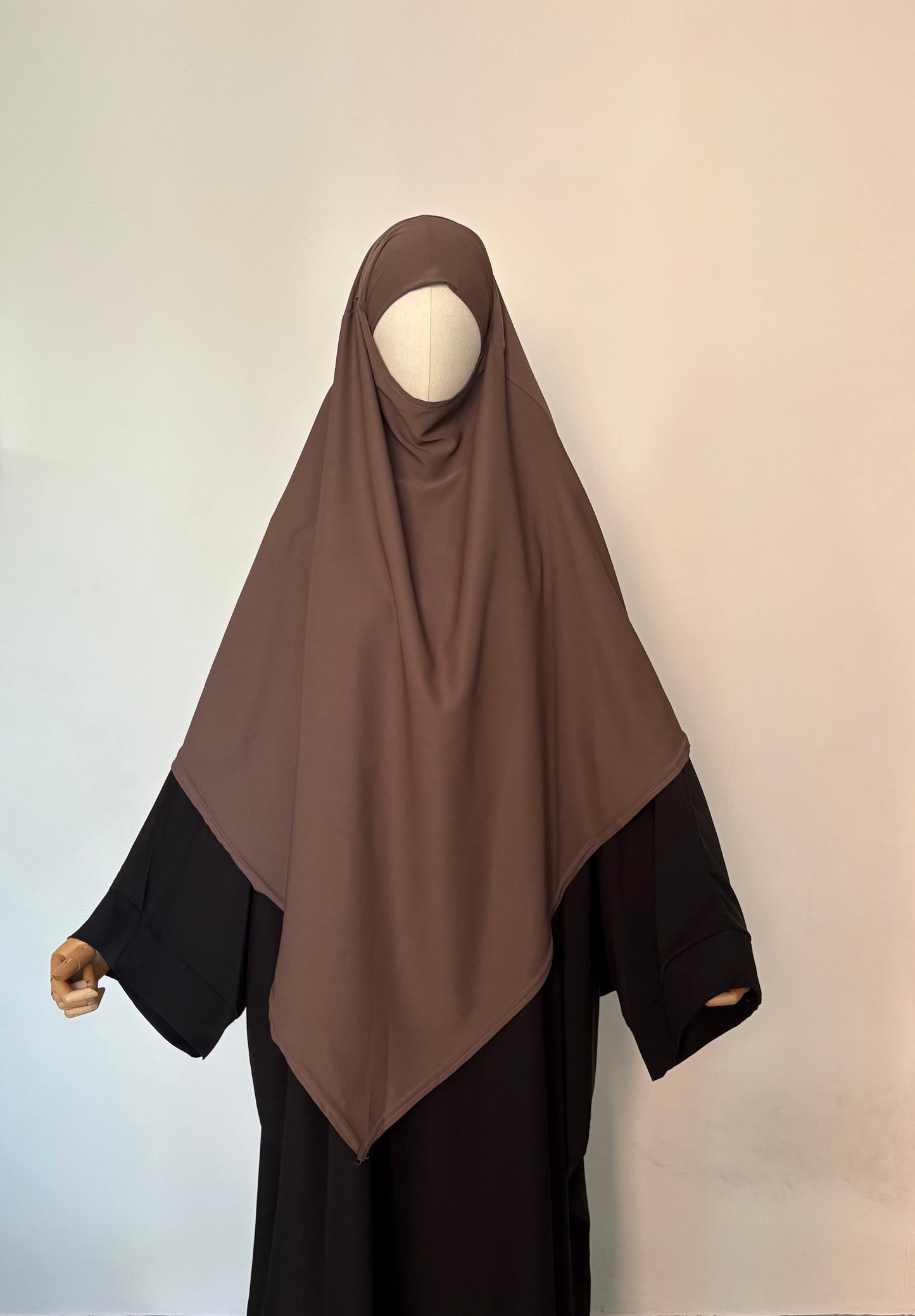 Maxi khimar soie de Médine marron