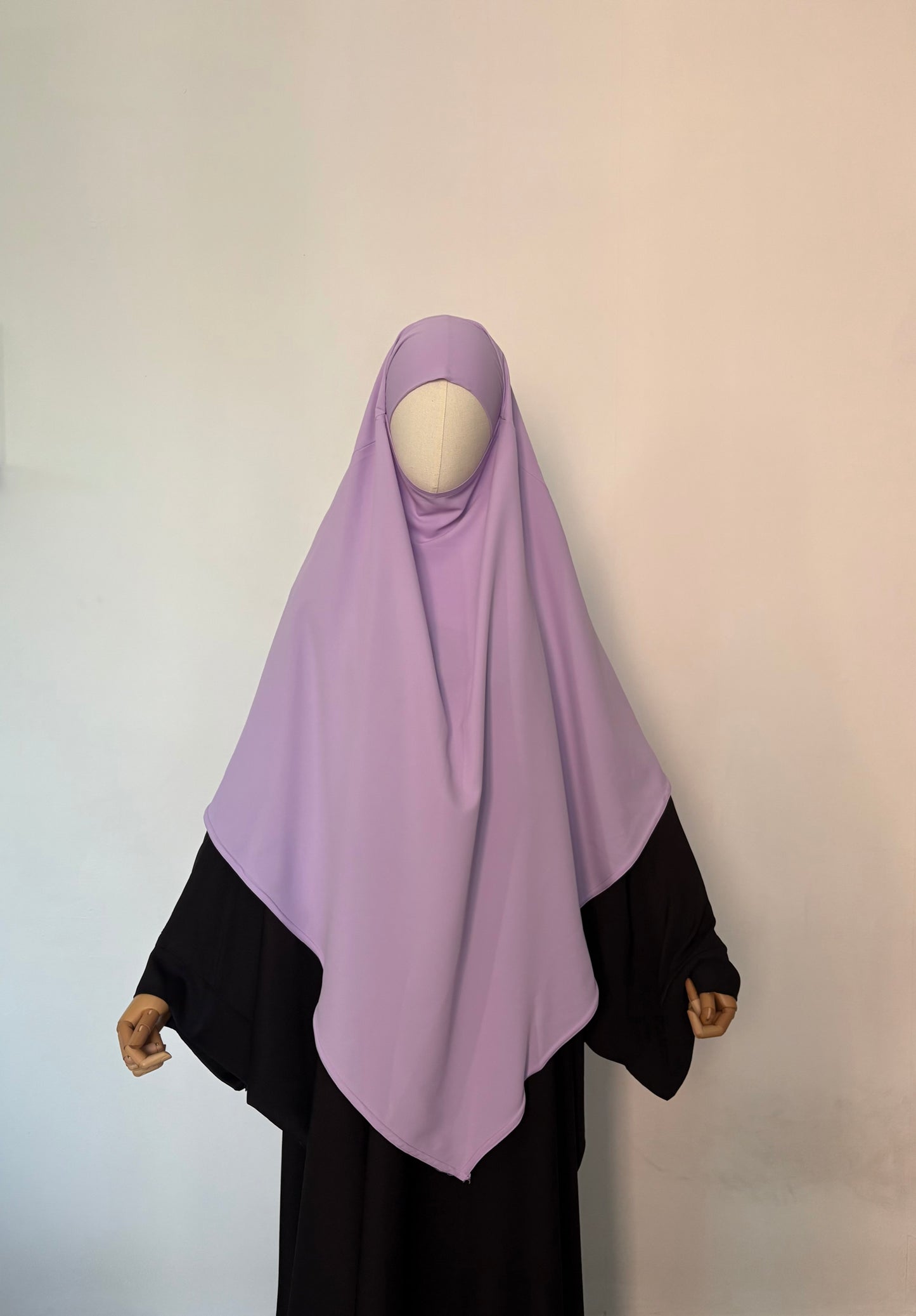 Maxi khimar soie de Médine mauve