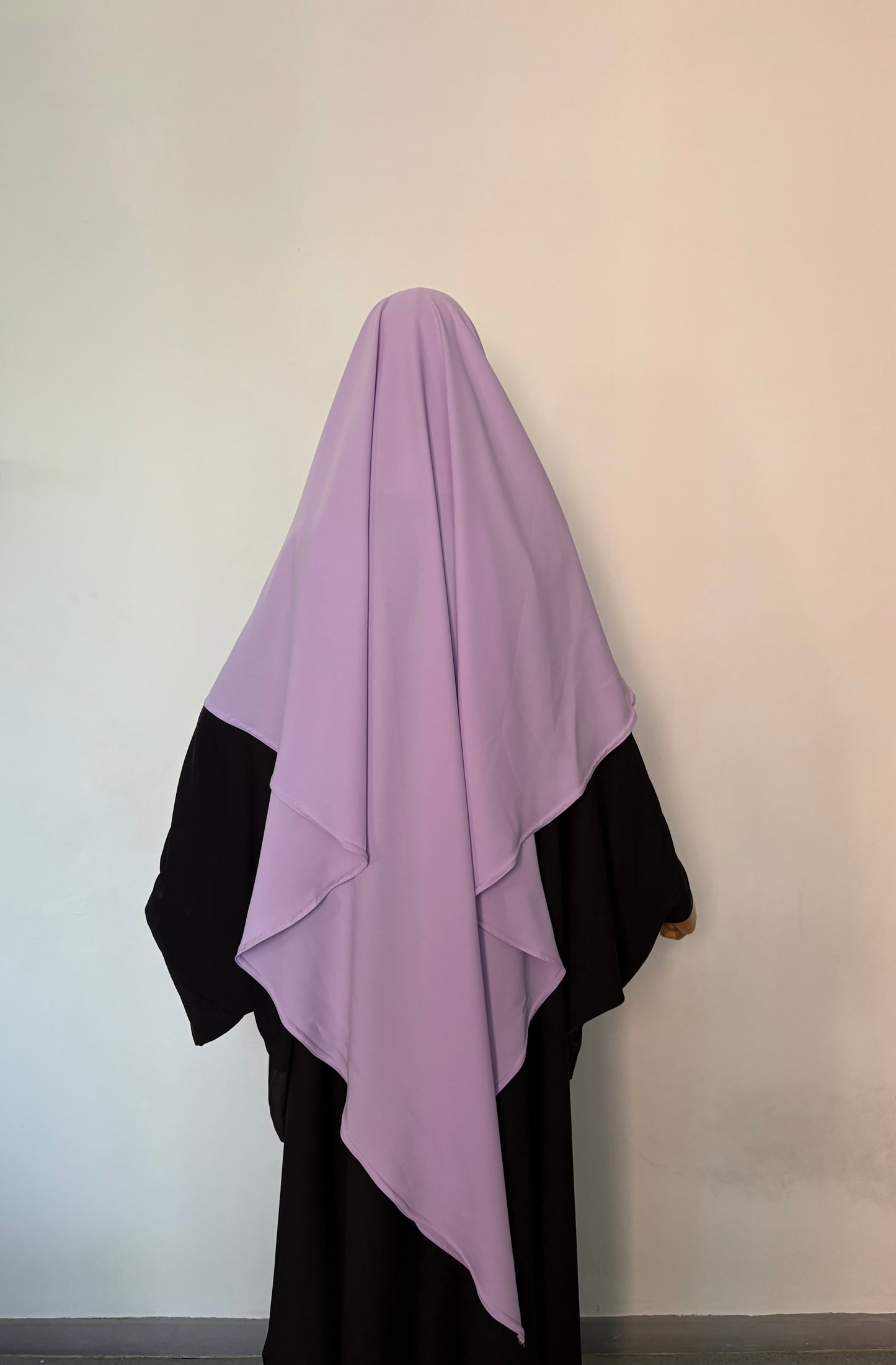 Maxi khimar soie de Médine mauve