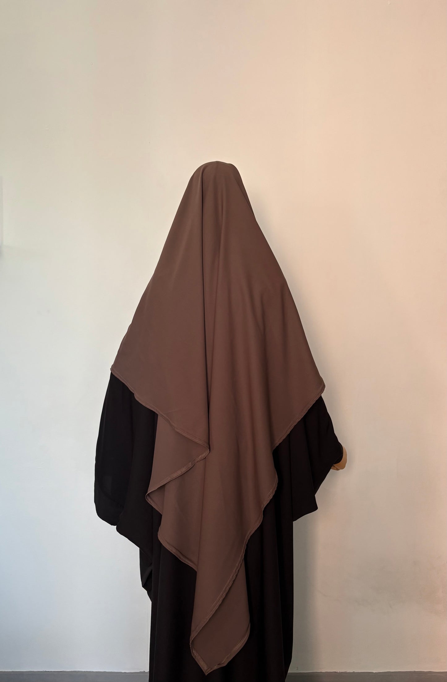 Maxi khimar soie de Médine marron