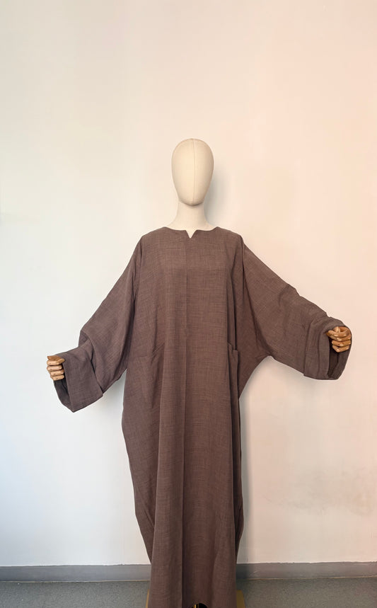 Abaya Moona marron