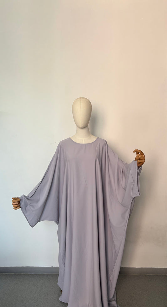Abaya farasha gris clair