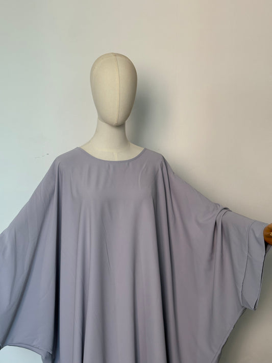 Abaya farasha gris clair